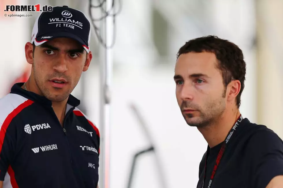 Foto zur News: Pastor Maldonado (Williams) mit Manager Nicolas Todt