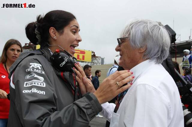 Foto zur News: Monisha Kaltenborn und Bernie Ecclestone