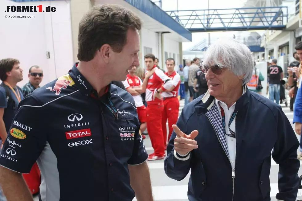 Foto zur News: Christian Horner und Bernie Ecclestone