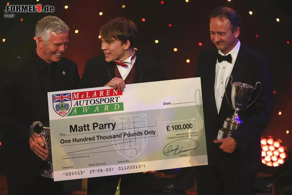 Foto zur News: Nachwuchspilot Matt Parry erhält eine Förderung in Höhe von 100.000 britischen Pfund