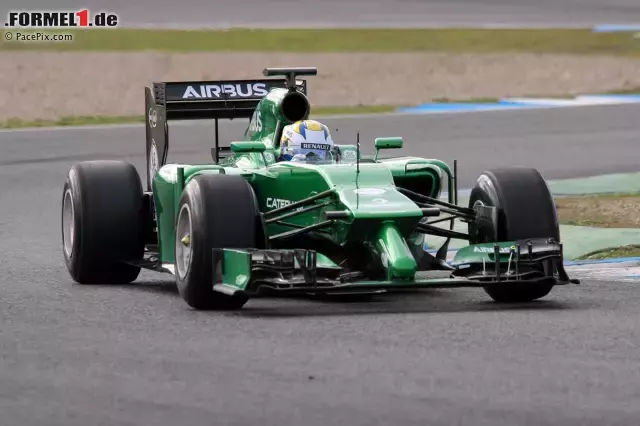 Foto zur News: Marcus Ericsson musste sich mit seinem Caterham mit elf Runden und Rang sieben begnügen