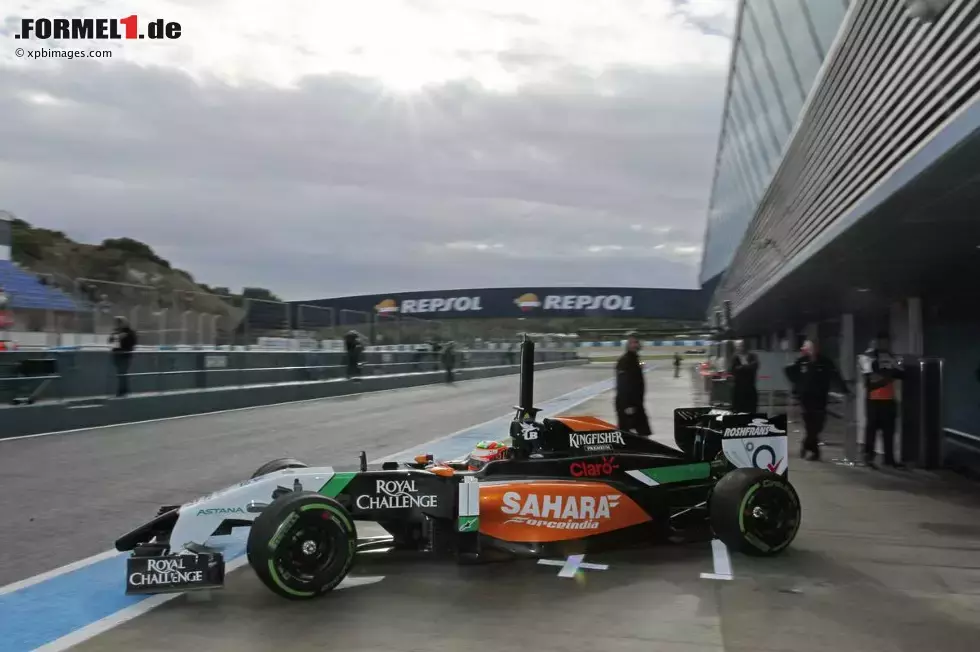 Foto zur News: Sergio Perez (Force India)