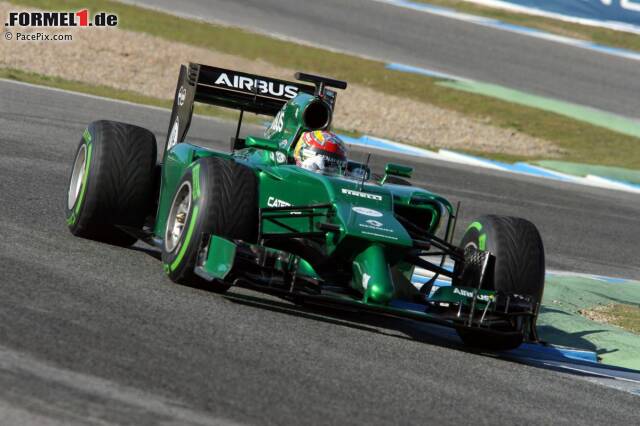 Foto zur News: Testpilot Robin Frijns kam im Caterham immerhin auf das Doppelte, doch auch der Niederländer fuhr keine schnelle Runde