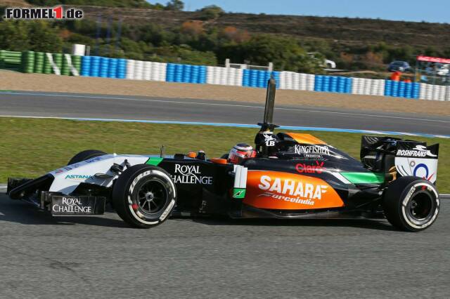 Foto zur News: Doch bedauert er nun, dass Lotus auf die Finanzkraft von Pastor Maldonado setzen musste? Bisher scheint Force India die besser Wahl, denn im Gegensatz zu Lotus zeigte man sich in Jerez