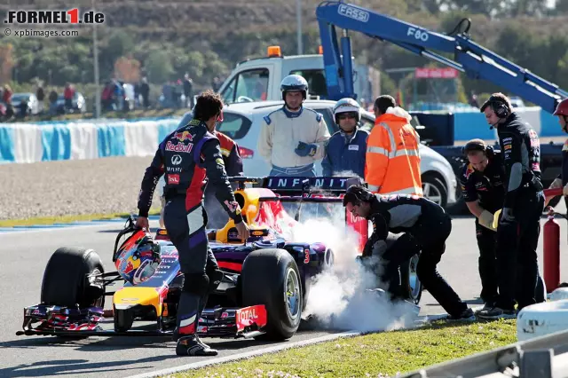 Foto zur News: Ausfälle und Pannen bestimmten bisher die Wintertests von Red Bull