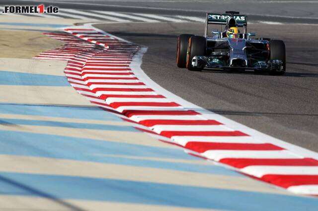 Foto zur News: Auch Lewis Hamilton zeigt eine gute Leistung und knüpft mit seinem Silberpfeil an den guten Auftritt von Jerez an. Dem Briten reichen 1,028 Sekunden Rückstand zu Rang drei