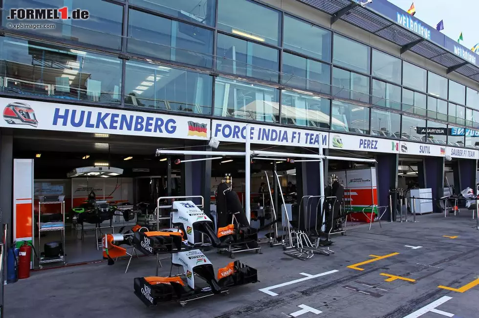 Foto zur News: Box von Force India