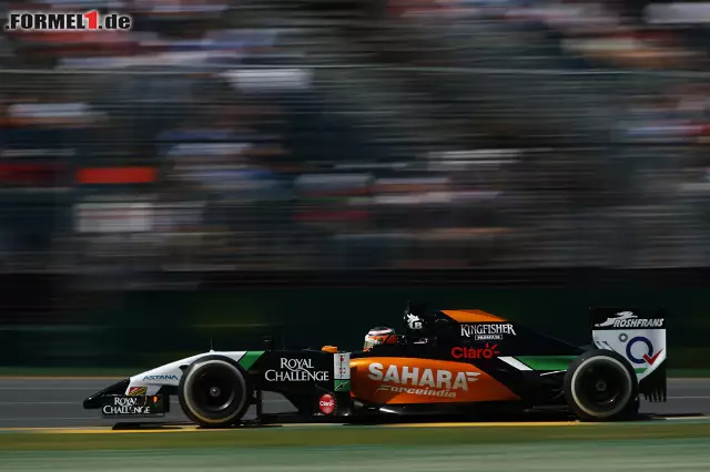 Foto zur News: Es folgte Nico Hülkenberg, der zu Force India zurückgekehrt ist. Der Deutsche verabschiedete sich gegen Trainingsende zwar ins Kiesbett, davor fuhr er jedoch 33 Runden (+1,429 Sekunden).