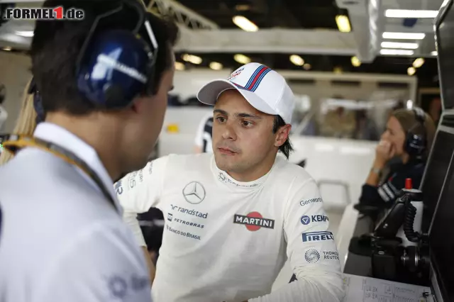 Foto zur News: Williams-Fahrer Felipe Massa kam mit 3,848 Sekunden Rückstand auf den neunten Rang vor...