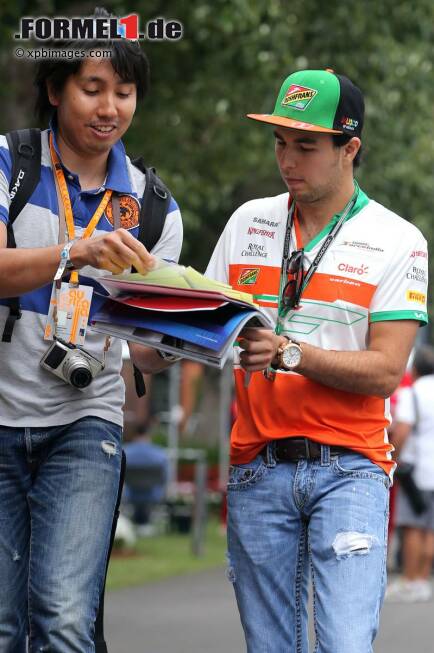 Foto zur News: Sergio Perez (Force India)