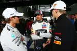 Foto zur News: Nico Rosberg (Mercedes), Adrian Sutil (Sauber) und Nico Hülkenberg (Force India)