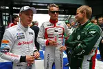 Foto zur News: Kevin Magnussen (McLaren), Max Chilton (Marussia) und Marcus Ericsson (Caterham)