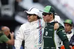 Foto zur News: Kamui Kobayashi (Caterham) und Felipe Massa (Williams)