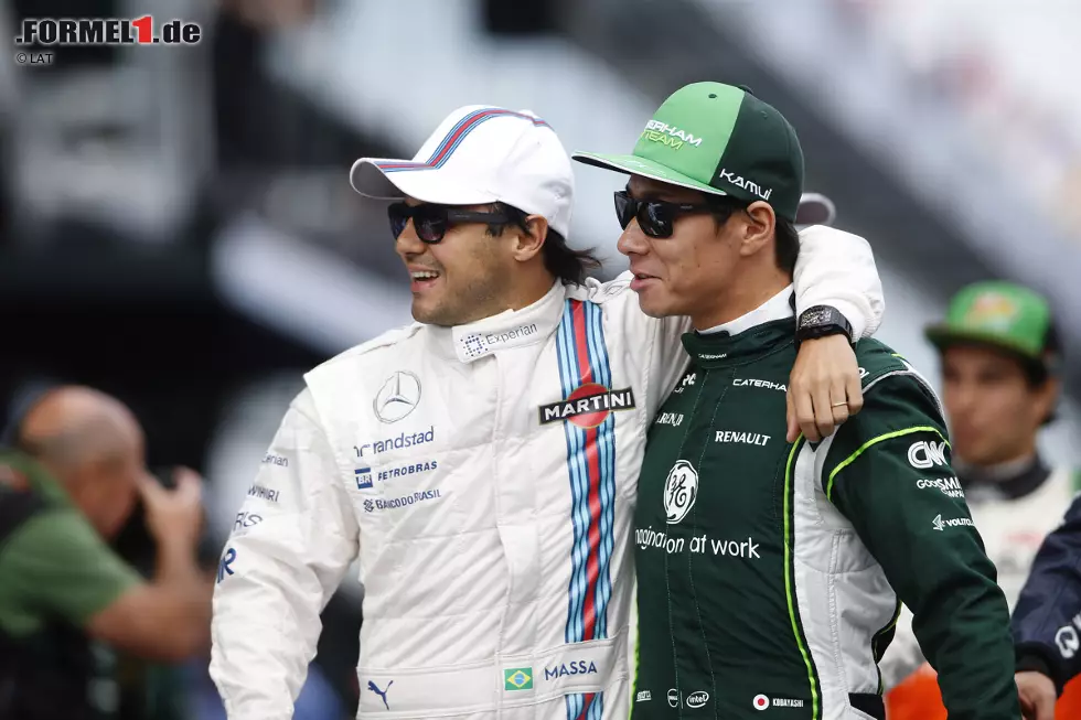 Foto zur News: Kamui Kobayashi (Caterham) und Felipe Massa (Williams)