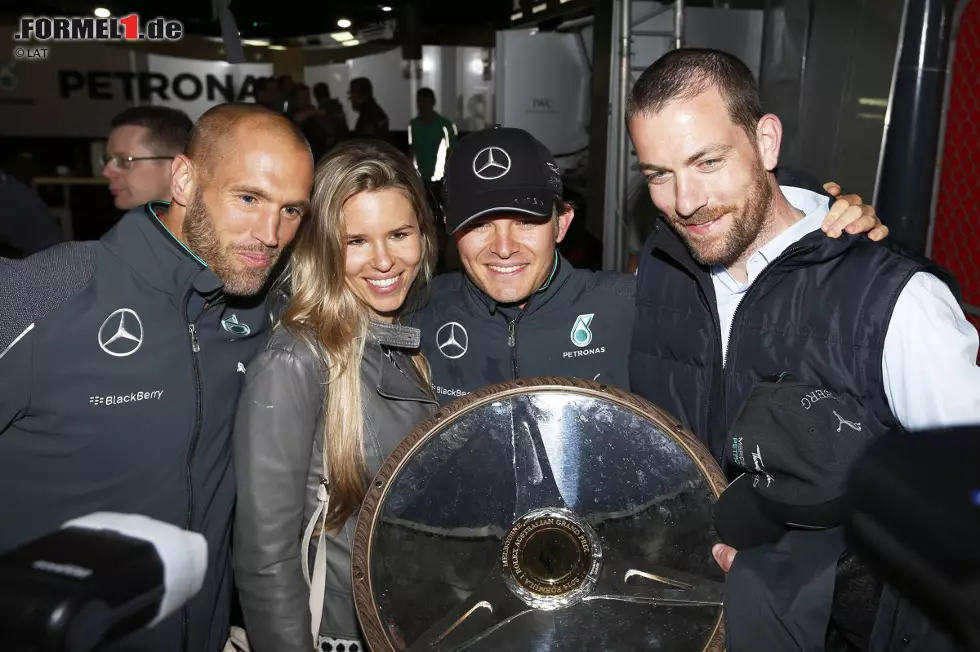 Foto zur News: Daniel Schlösser, Vivian Sibold, Nico Rosberg (Mercedes) und Georg Nolte