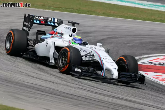 Foto zur News: Auch sein ehemaliger Teamkollege Felipe Massa war bei der Musik. Der Williams-Fahrer aus Sao Paulo kam mit nur 0,203 Sekunden Abstand auf Position sechs.