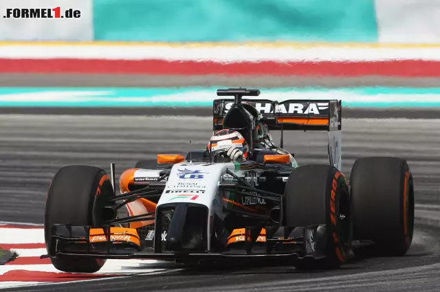 Foto zur News: Letzter in den Top 10 wurde Nico Hülkenberg im Force India, der 0,782 Sekunden Abstand zu verzeichnen hatte. Also lagen zehn Fahrer in weniger als acht Zehntelsekunden!