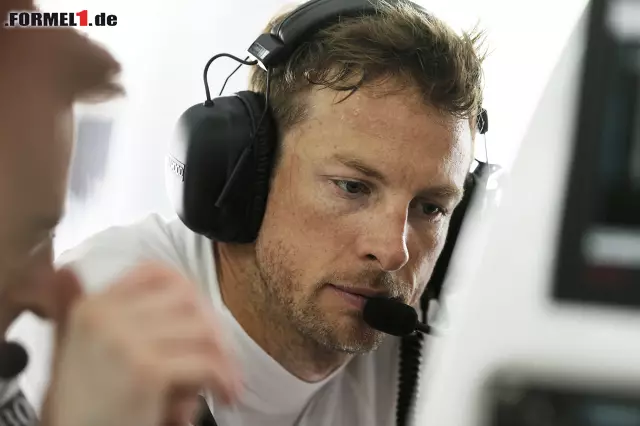 Foto zur News: Jenson Button war der schnellste McLaren-Mann. Mit 0,719 Sekunden Abstand kam der Brite auf den achten Platz.