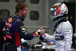 Foto zur News: Lewis Hamilton (Mercedes) und Sebastian Vettel (Red Bull)