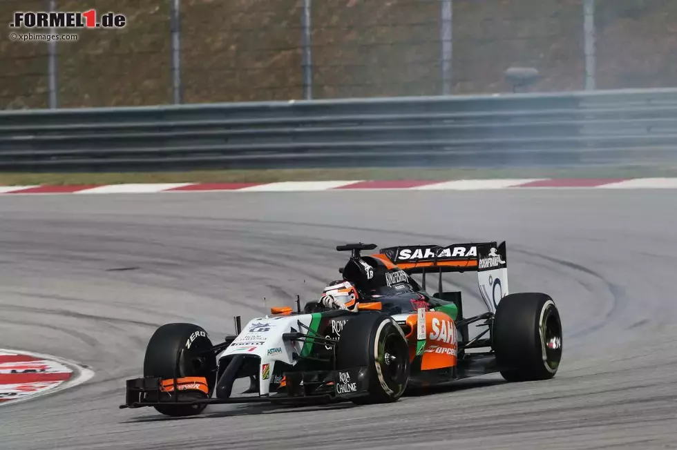 Foto zur News: Dennoch ein starkes Rennen für den Emmericher, der zeigt, dass Force India momentan hinter Mercedes, Red Bull und Ferrari eine echte Nummer ist.