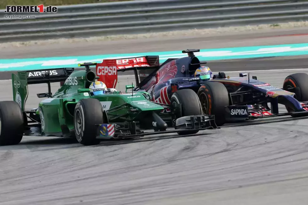 Foto zur News: Marcus Ericsson (Caterham) und Jean-Eric Vergne (Toro Rosso)