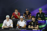 Foto zur News: Jules Bianchi (Marussia), Jean-Eric Vergne (Toro Rosso), Marcus Ericsson (Caterham), Romain Grosjean (Lotus), Jenson Button (McLaren) und Nico Hülkenberg (Force India)