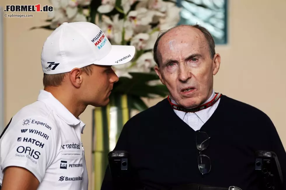 Foto zur News: Valtteri Bottas (Williams) und Frank Williams