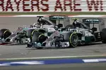 Foto zur News: Lewis Hamilton (Mercedes) und Nico Rosberg (Mercedes)