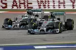 Foto zur News: Lewis Hamilton (Mercedes) und Nico Rosberg (Mercedes)