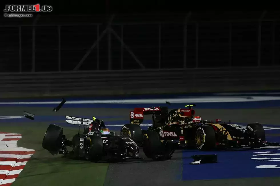 Foto zur News: Esteban Gutierrez (Sauber) und Pastor Maldonado (Lotus)