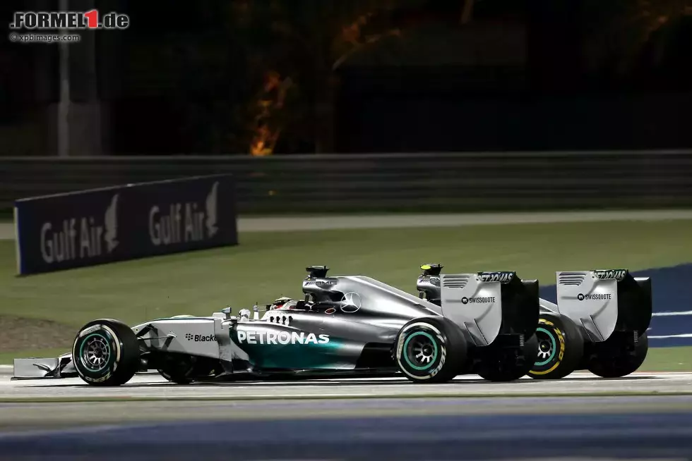 Foto zur News: Lewis Hamilton (Mercedes) und Nico Rosberg (Mercedes)