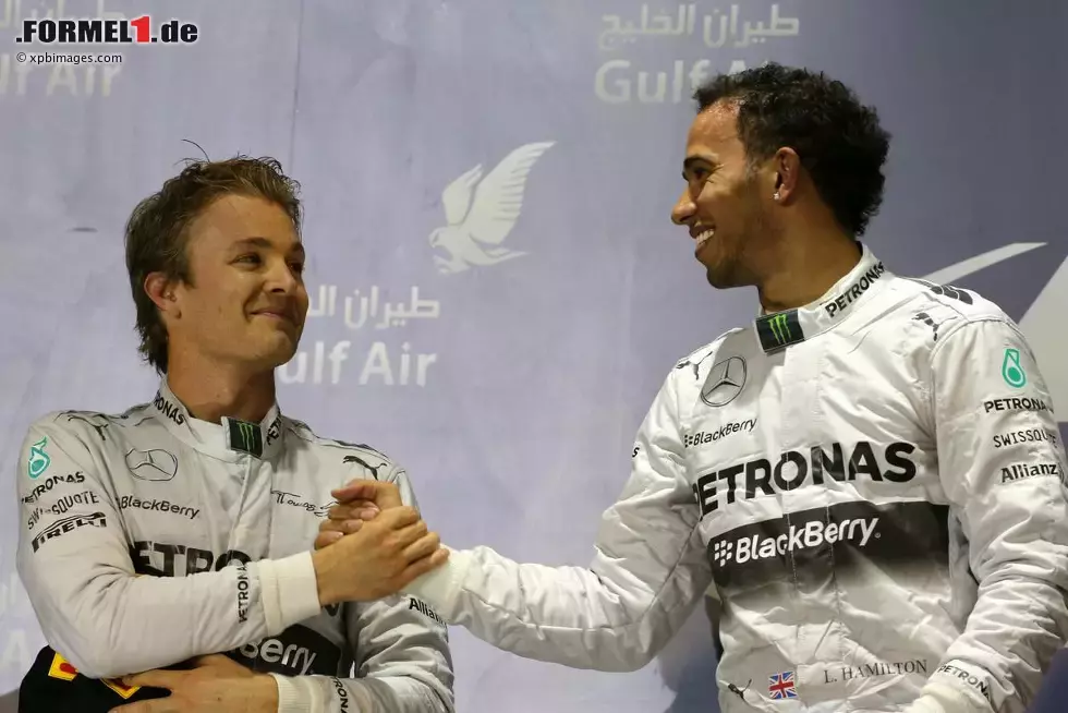 Foto zur News: Lewis Hamilton (Mercedes) und Nico Rosberg (Mercedes)