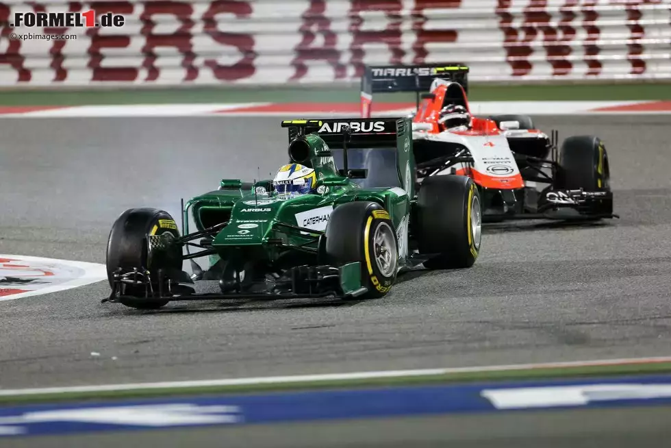 Foto zur News: Marcus Ericsson (Caterham) und Max Chilton (Marussia)