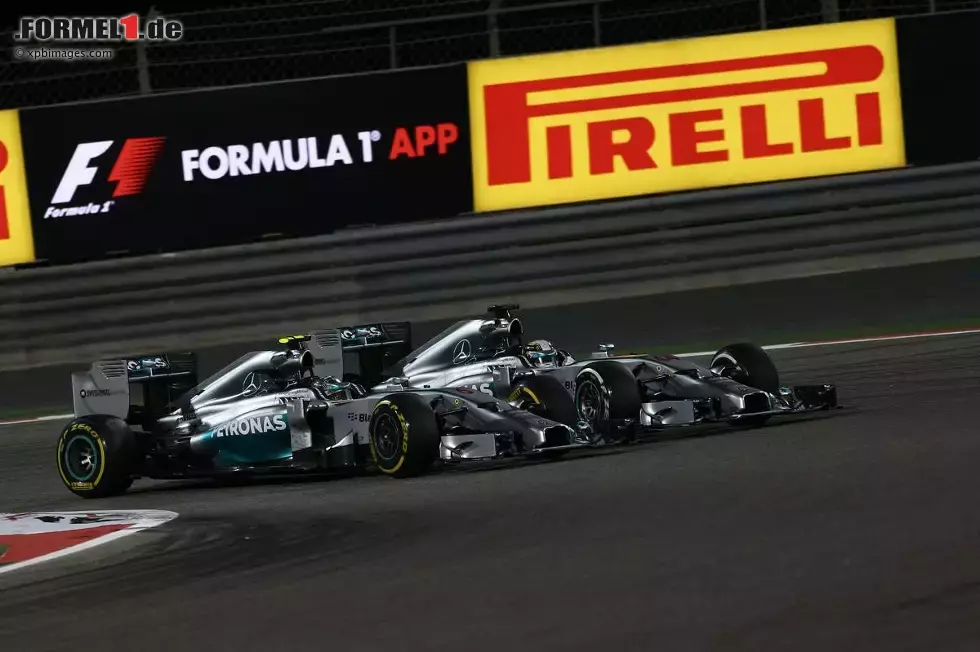 Foto zur News: Nico Rosberg (Mercedes) und Lewis Hamilton (Mercedes)