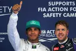 Foto zur News: Lewis Hamilton (Mercedes) und Sebastian Vettel (Red Bull)