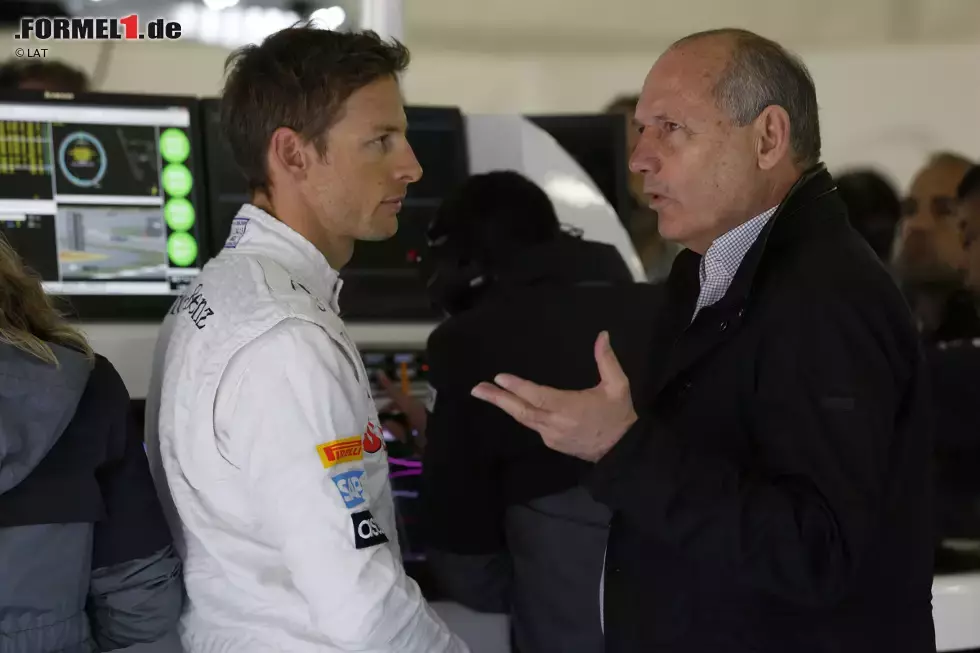 Foto zur News: Jenson Button (McLaren) und Ron Dennis