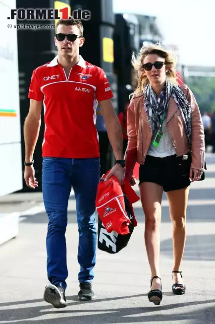 Foto zur News: Jules Bianchi (Marussia)  mit Freundin Camille Marchetti