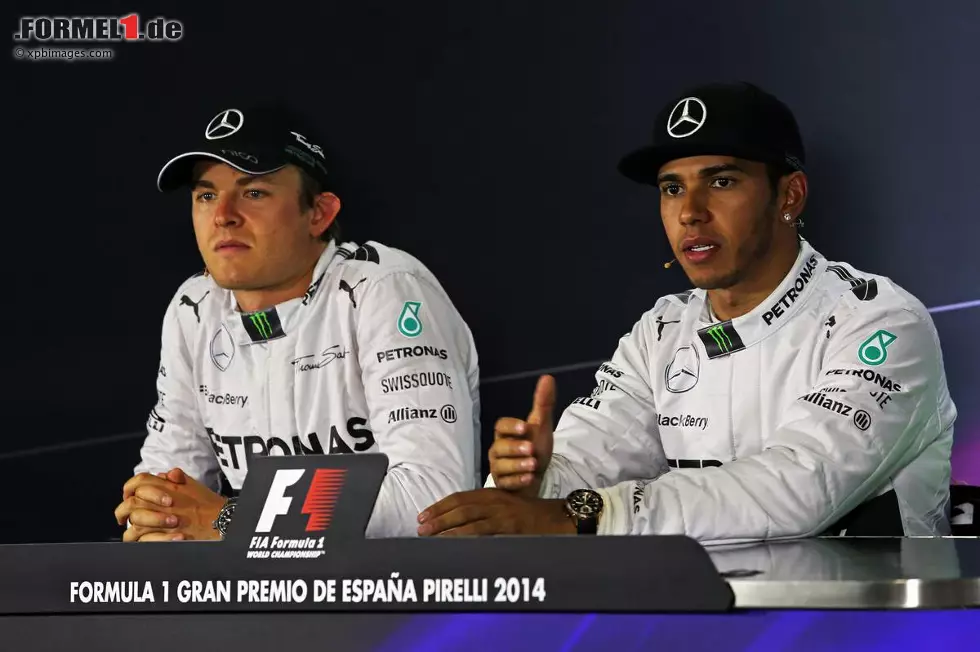 Foto zur News: Nico Rosberg (Mercedes) und Lewis Hamilton (Mercedes)