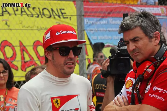 Foto zur News: Fernando Alonso folgte auf dem sechsten Rang und war damit der letzte Fahrer, der von den beiden Mercedes nicht überrundet wurde.