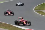 Foto zur News: Fernando Alonso (Ferrari) und Kimi Räikkönen (Ferrari)