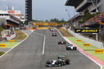 Foto zur News: Nico Rosberg (Mercedes), Valtteri Bottas (Williams), Daniel Ricciardo (Red Bull) und Romain Grosjean (Lotus)