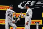 Foto zur News: Nico Rosberg (Mercedes) und Lewis Hamilton (Mercedes)