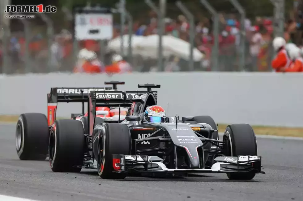 Foto zur News: Mit leeren Händen musste wieder einmal Adrian Sutil abreisen. Der Sauber-Fahrer sah die Zielflagge auf einem enttäuschenden 17. Rang.