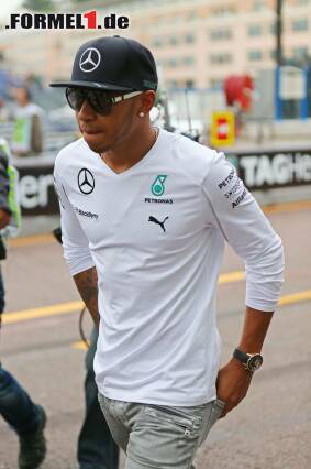 Foto zur News: Lewis Hamilton musste sich beeilen, um die Verspätung im Rahmen zu halten...