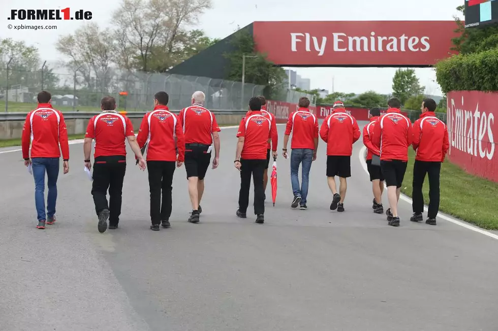 Foto zur News: Marussia-Trackwalk