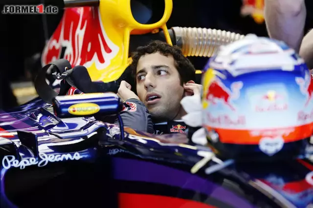 Foto zur News: Daniel Ricciardo fand diesmal nichts gegen seinen Teamkollegen. Mit 0,715 Sekunden Abstand war der Australier zwar nur einen Hauch langsamer als Vettel, dennoch bedeutete dies bereits Rang sechs.