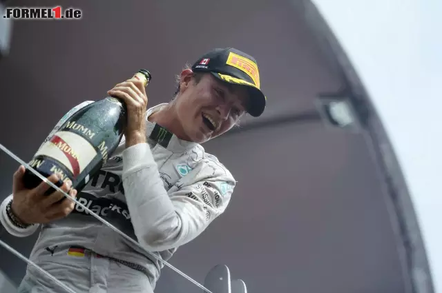 Foto zur News: Nico Rosberg durfte sich hingegen über einen Platz auf dem Podium freuen.