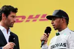 Foto zur News: Lewis Hamilton (Mercedes) und Mark Webber (Porsche)