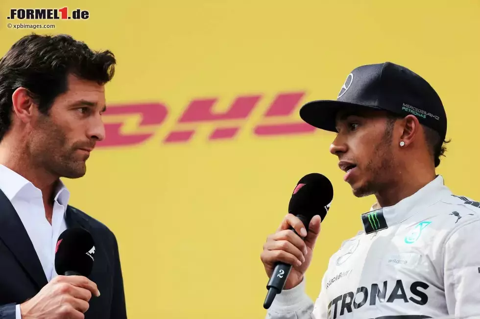 Foto zur News: Lewis Hamilton (Mercedes) und Mark Webber (Porsche)