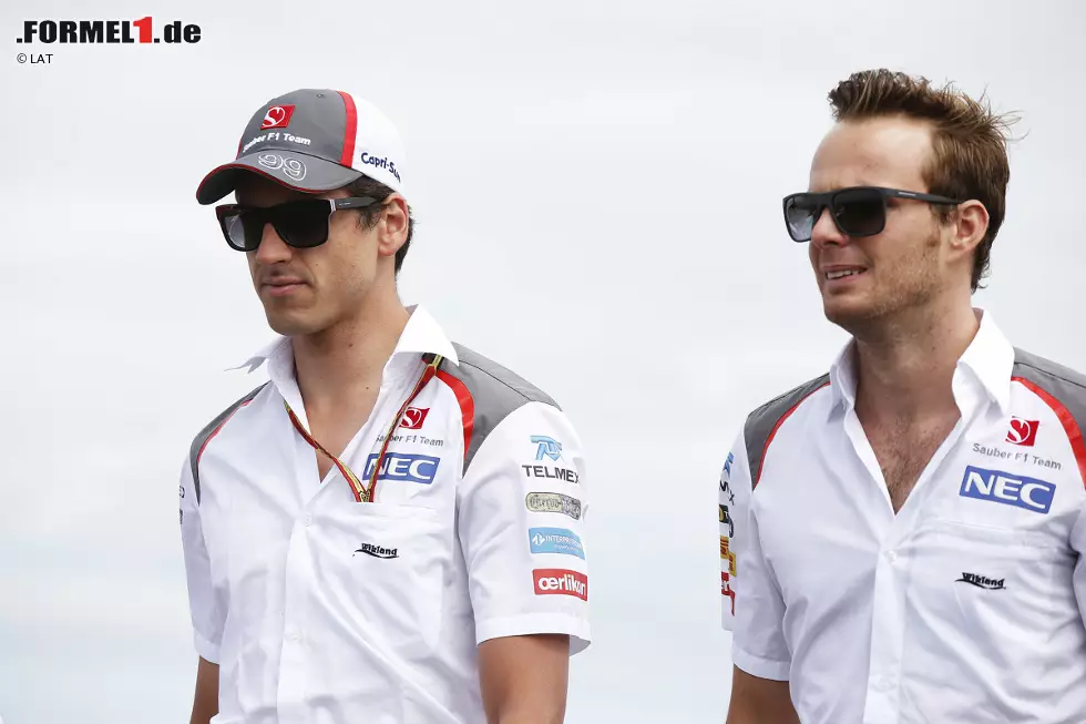 Foto zur News: Adrian Sutil und Giedo van der Garde (Sauber)